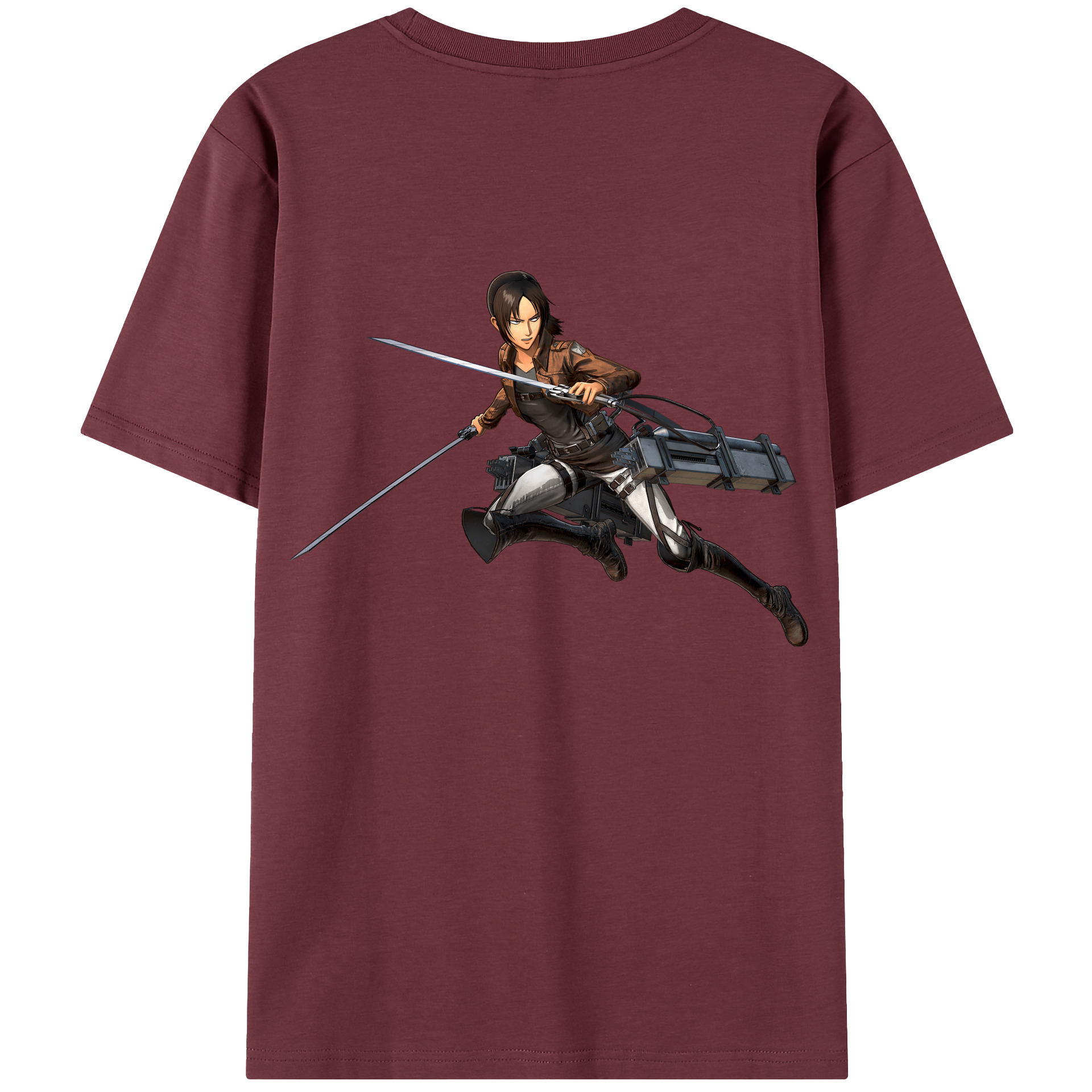 （画像用） 進撃の巨人 Attack on Titan 綿100％半袖Tシャツ（背面プリント）